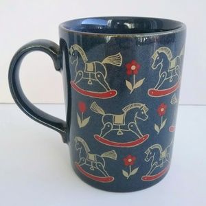 Otagiri blue rocking horse tulip Scandinavian mug